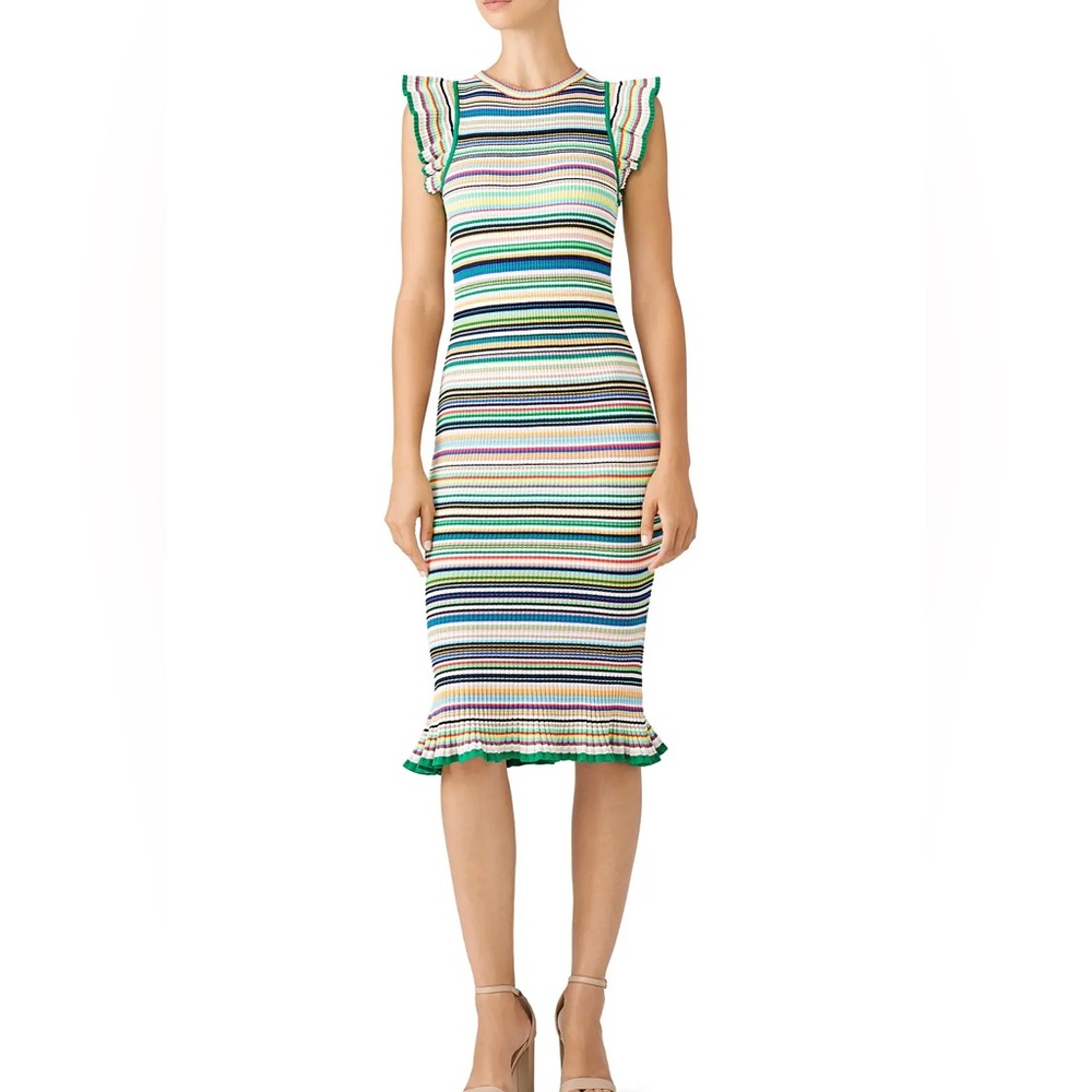 Milly Rainbow Midi Dress